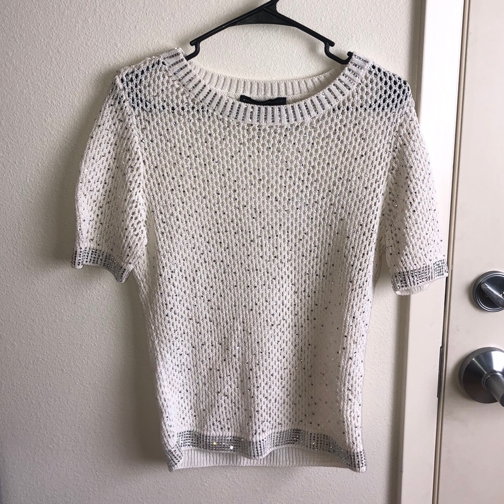 Rhinestone Knit Top